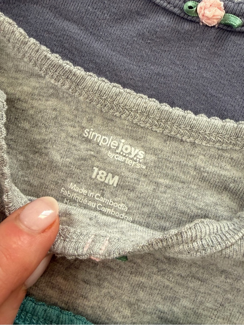 Set of One-Piece Bodysuits, Cotton, 18 months - Picture 5 of 6